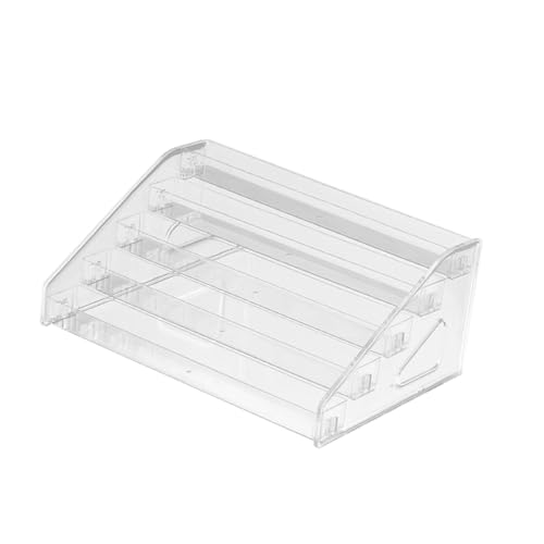 Ronyme Acryl-Riser-Nagellackhalter, transparenter Parfüm-Organizer, klarer Display-Ständer für Tisch-/Desktop-Abzeichen, Action-Figur, 5 Schichten von Ronyme