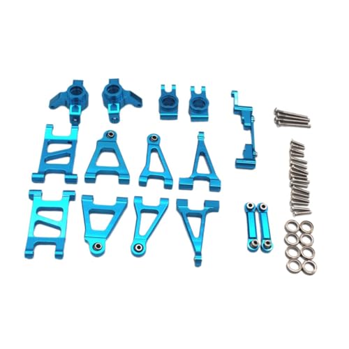 Ronyme Aluminium-Zubehör-Set ersetzt Teile, professionelle Combo-Upgrades für 1:14 14301 14302 14303 RC Auto-LKW-Zubehörteil, Blau von Ronyme