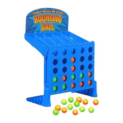 Ronyme Bouncing Ball Game Point Game 4 in Einer Reihe Tragbares Tischspiel, interaktives Tischspiel für den Urlaub und das Camping von Ronyme