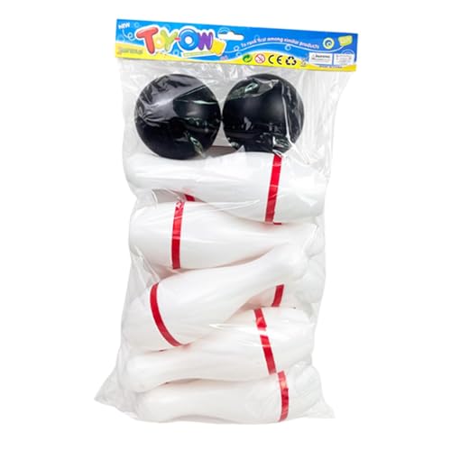Ronyme Bowling-Set für, Bowling-Spiel, interaktive Kegel und Kugeln, Aktivitätsspiel für Parkaktivitäten, Versammlungshof, Hinterhof, 10 Stifte Ronyme Bowling-Set für, Bowling-Spiel, interaktive Kegel und Kugeln, Aktivitätsspiel für Parkaktivitäten, Versammlungshof, Hinterhof, 10 Stifte von Ronyme