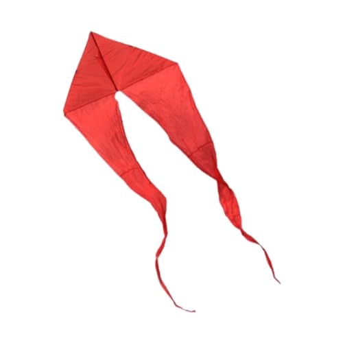 Ronyme Kinder Delta Kite Outdoor Spielzeug mit Aufbewahrungstasche tränenresistente Geistergeformte Kite Flying Toy für Spielplatz Hinterhof Jungen Mädchen, Rot von Ronyme