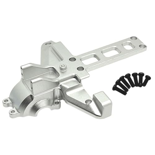 Ronyme RC-Hinterradgetriebeabdeckung, Ersatzzubehör, Hinterradgetriebegehäuse für 16209 16210 16207 16208 1/16 RC-Raupenautofahrzeuge, Silber von Ronyme