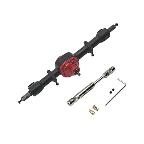 Ronyme RC Metallachse, RC Autozubehör, Einfach zu Installierender Ersatz, Upgrade Antriebswelle, RC Autoteil für MN82 MN78 1/12 RC Auto DIY, Schwarze Hinterachse von Ronyme