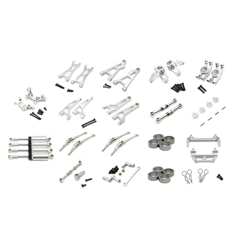 Ronyme RC-Metallteile-Set, Upgrade, Robustes Zubehör, DIY-Modifikation für 1/16 M162, Hobby-Modell, Ersatz für RC-Truck, Spielzeugzubehör, Silber von Ronyme