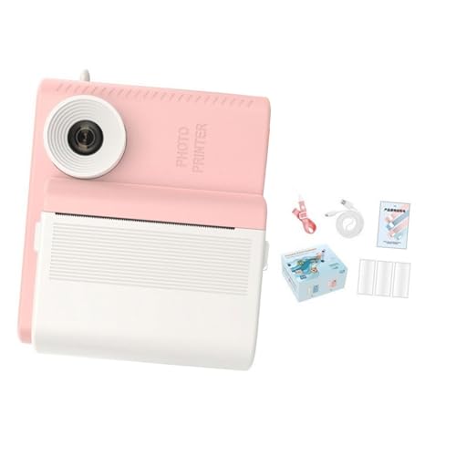 Ronyme Sofortbildkamera für Kinder, 1080P 720P Videos, tragbare Geschenk-Sofortbildkamera, Digitalkamera für Kinder, DIY-Malfoto, ROSA von Ronyme