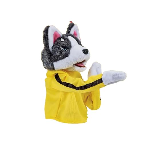 Ronyme Tier-Handpuppe, Box-Husky-Figuren mit Stimme, interaktives Rollenspiel, Rollenspiel, Tierspielzeug, Husky-Handschuhe, Puppe von Ronyme