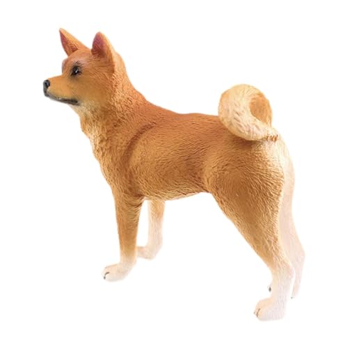 Ronyme Tierfigur Hund Sammlerstück, lustiges und lehrreiches Spielzeug, Miniatur-Spielset für Spielhaus-Dekor, Tischdekoration, Hundeliebhaber, Shiba Inu von Ronyme