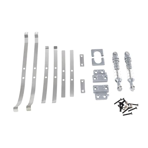 Ronyme Upgrade-Teile-Upgrade-Kits aus Metall, DIY-Zubehör, Ersatzmodellspielzeug, RC-Auto-/LKW-Ersatzteile für RC-Hobbyautos im Maßstab 1:12, Silber von Ronyme