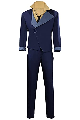 Roocnie Cowboy Bebop Cosplay Spike Spiegel Kostüm Anime Outfit für Halloween Bounty Hunter Anzug Set Faye von Roocnie