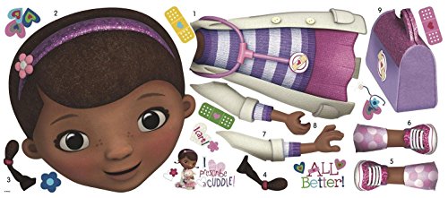 RoomMates 22830 Doc McStuffins Wandaufkleber zum Aufkleben, Mehrfarbig, einheitsgröße von RoomMates