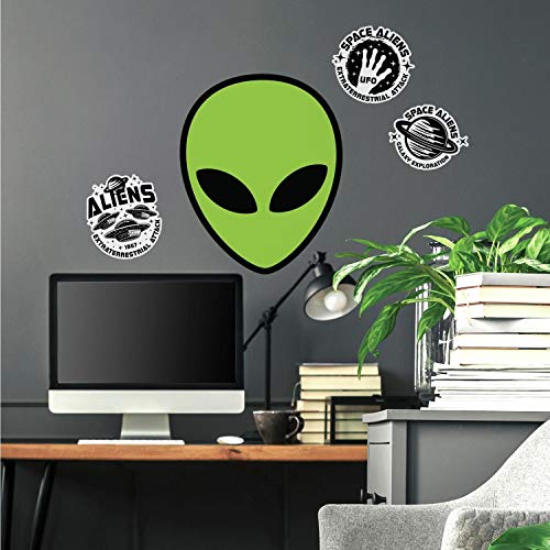 RoomMates Riesiger Wandaufkleber Alien Martian zum Abziehen und Aufkleben von RoomMates