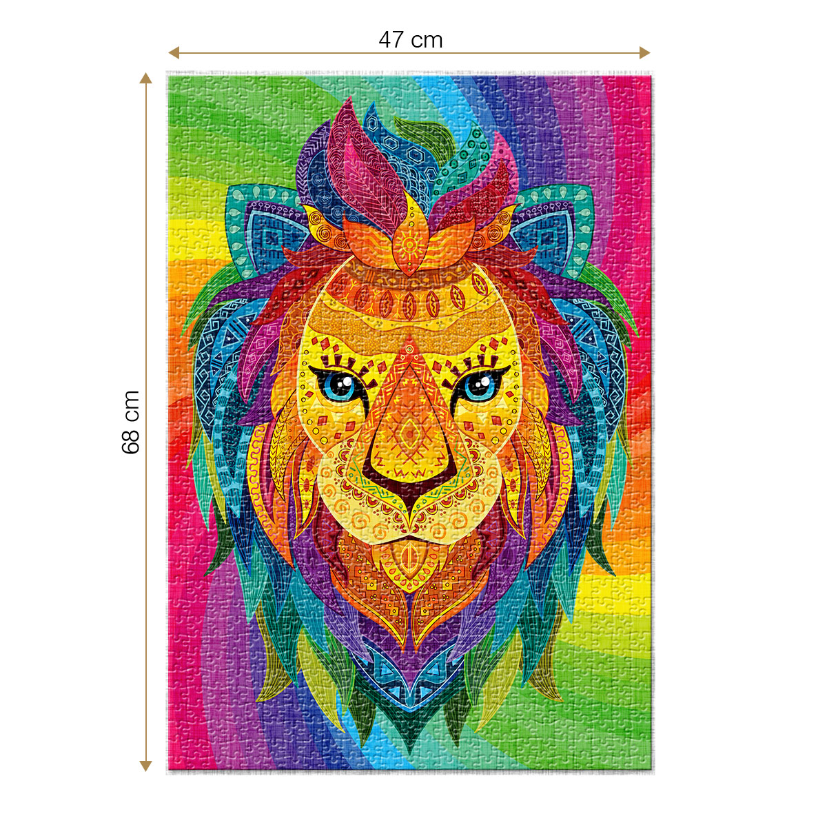 Roovi Abstract Lion 1000 Teile Puzzle Roovi-79725 von Roovi