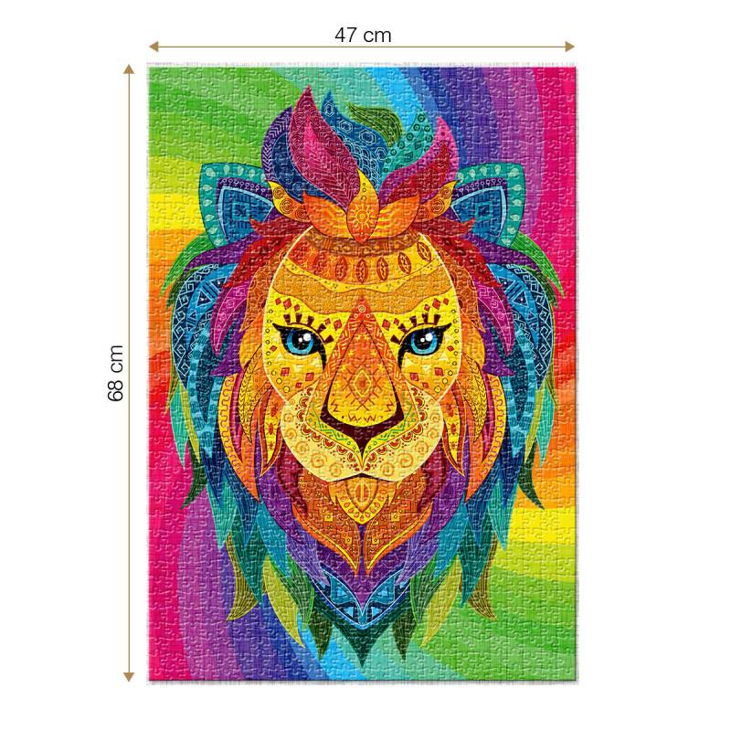 Roovi Abstract Lion 1000 Teile Puzzle Roovi-79725 von Roovi