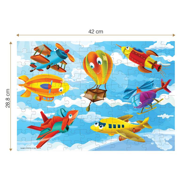 DToys Airplanes 100 Teile Puzzle Dtoys-79619-02 von DToys