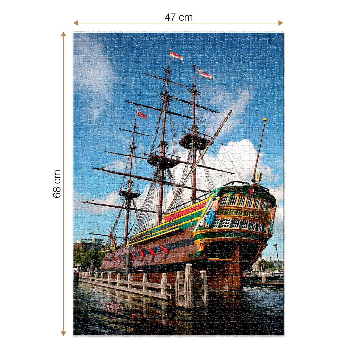 Roovi Amsterdam 1000 Teile Puzzle Roovi-70630 von Roovi