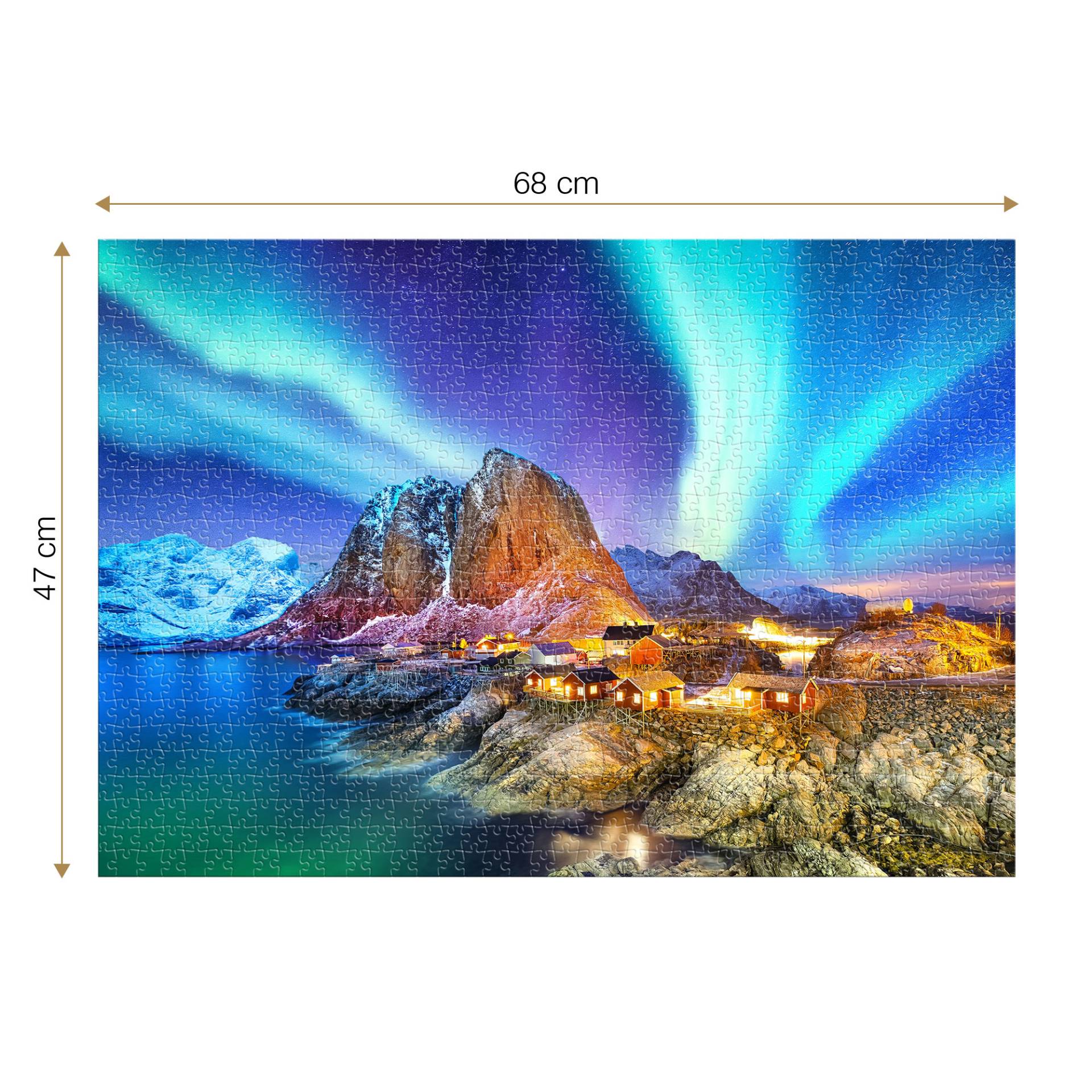 Roovi Aurora Borealis, Norway 1000 Teile Puzzle Roovi-79909 von Roovi