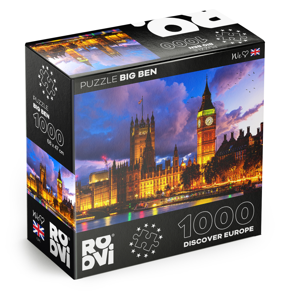 Roovi Big Ben, London, UK 1000 Teile Puzzle Roovi-79855 von Roovi