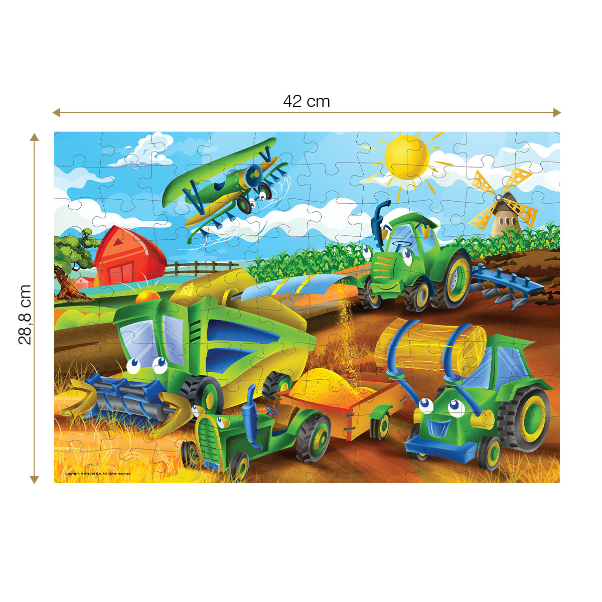 Roovi Farming Machines 100 Teile Puzzle Roovi-79688 von Roovi