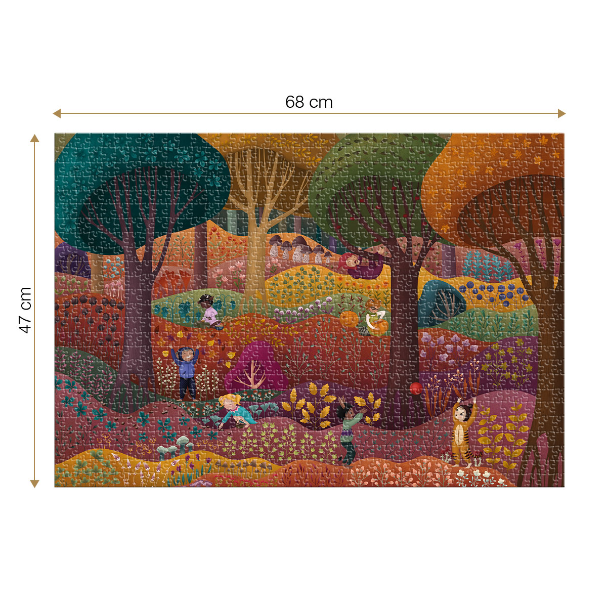 Roovi Magic Forest, Autumn 1000 Teile Puzzle Roovi-79749 von Roovi