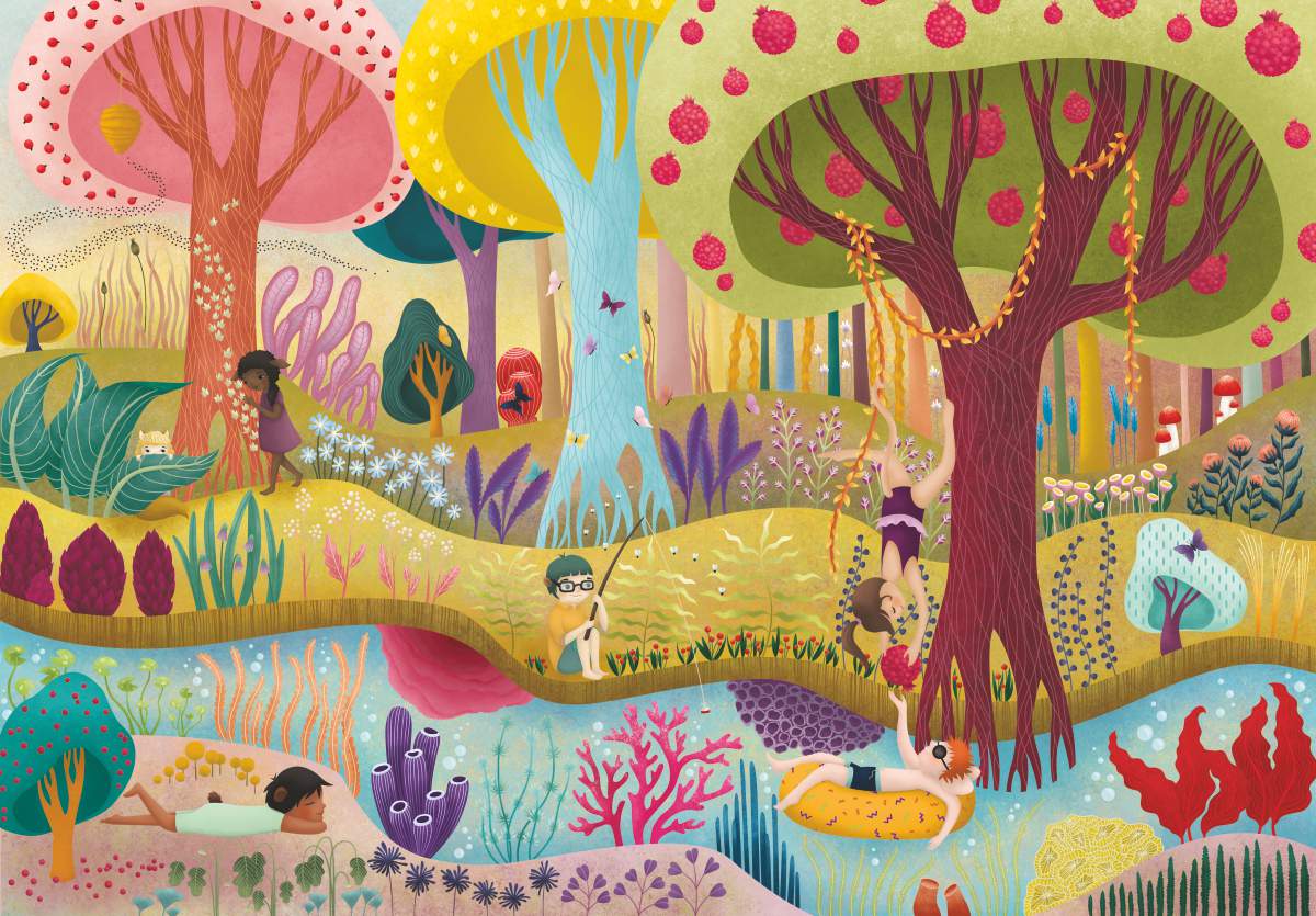 Roovi Magic Forest, Summer 1000 Teile Puzzle Roovi-79732 Roovi Magic Forest, Summer 1000 Teile Puzzle Roovi-79732 von Roovi