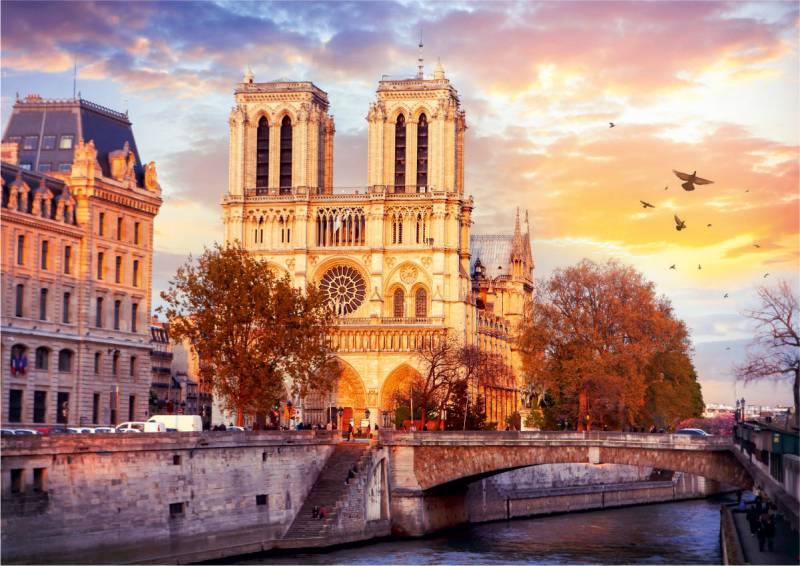 Roovi Notre Dame Paris, Frankreich 500 Teile Puzzle Roovi-80707 von Roovi