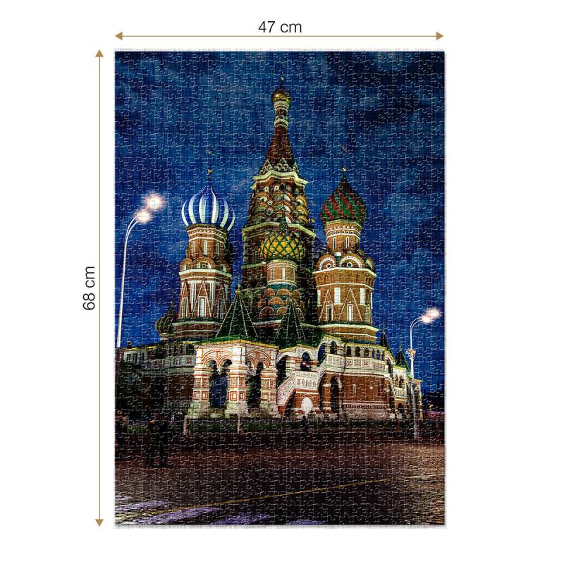 Roovi St. Basil's Cathedral in Moscow 1000 Teile Puzzle Roovi-74812 von Roovi