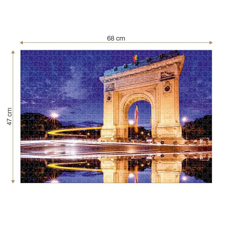 Roovi The Arch of Triumph Bucharest 1000 Teile Puzzle Roovi-79985 von Roovi