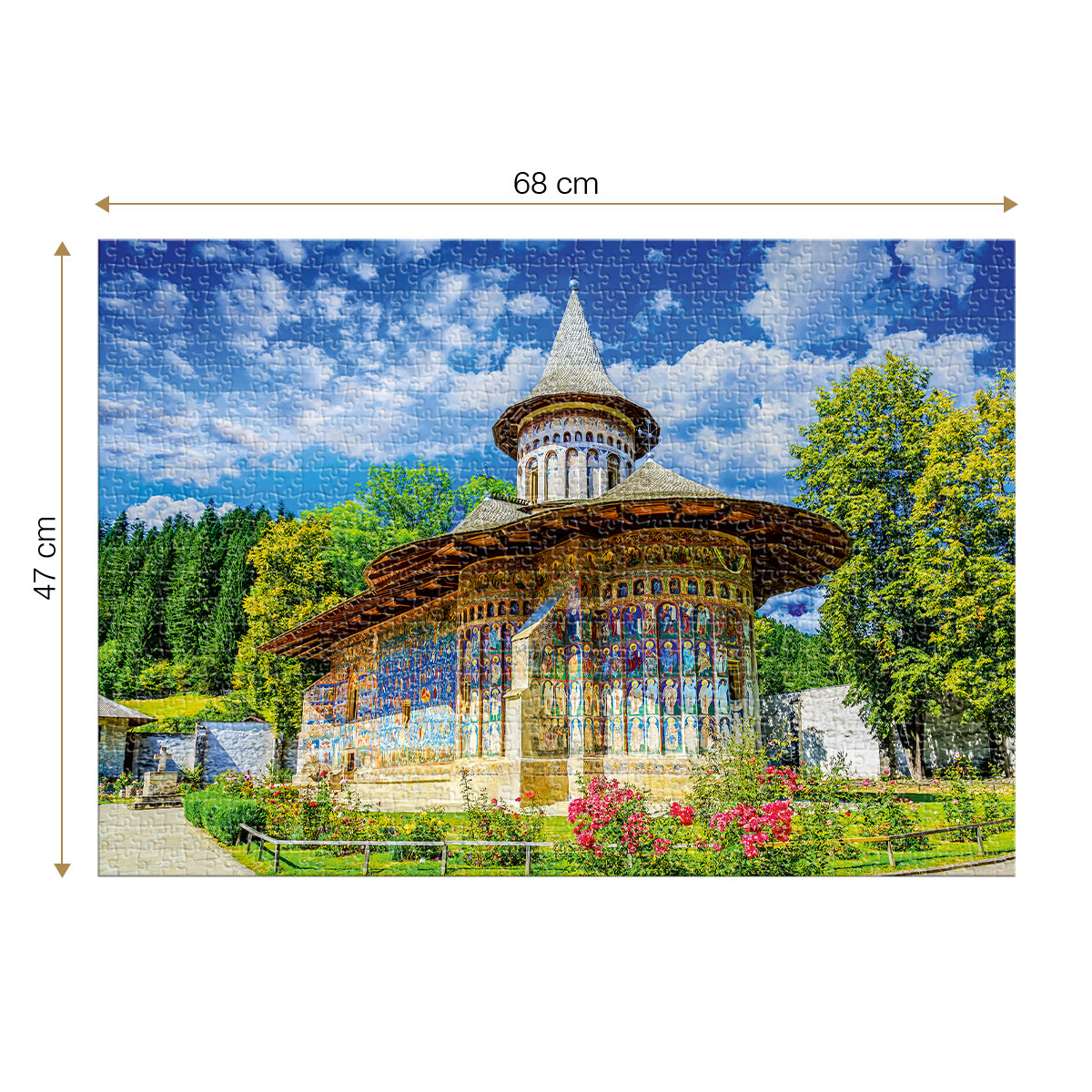 Roovi Voronet Monastery 1000 Teile Puzzle Roovi-80028 von Roovi