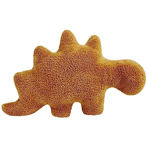 Ropniik Dino Chicken Nugget Kissen,Dino Chicken Nugget Pillow,Chicken Nugget Kissen Stofftier,Dino Hähnchen Nugget Plüschpuppen,Dino Chicken Nugget Plüschtier,Lustiges Dino Chicken Nuggets Kissen von Ropniik