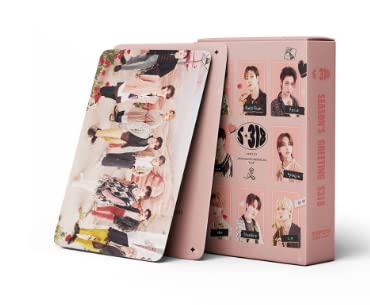 Ropniik Kpop Stray Fotokarten,55PCS Kpop Stray Lomo Karten,Stray Album Karten,Kpop Stray Merch Mini Fotokarten Set Fans Geschenk von Ropniik