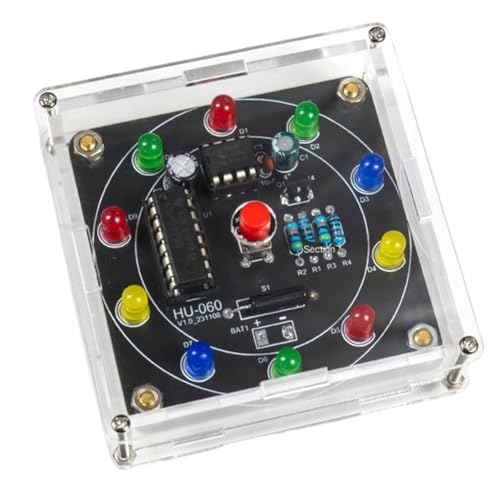 Rordigo Lucky Wheel Shake LED-Lottery Wheel Elektronisches Bastel-Set, PCB-Produktion, Spaß für Anfänger von Rordigo