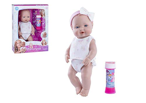 Rosatoys-3908 Babypuppe, Bommel, 32 cm, Mehrfarbig (3908), Modelle von Rosa Toys