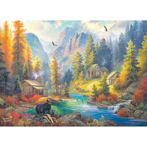 RoseArt Abraham Hunter - Bear Mountain - 1000 Teile Puzzle von Rose Art