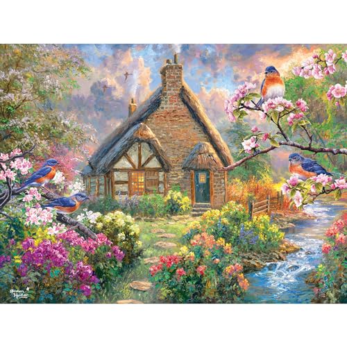 RoseArt - Abraham Hunter Cork Puzzle - Cobblestone Creek - 1000 Teile Erwachsenenpuzzle von Rose Art