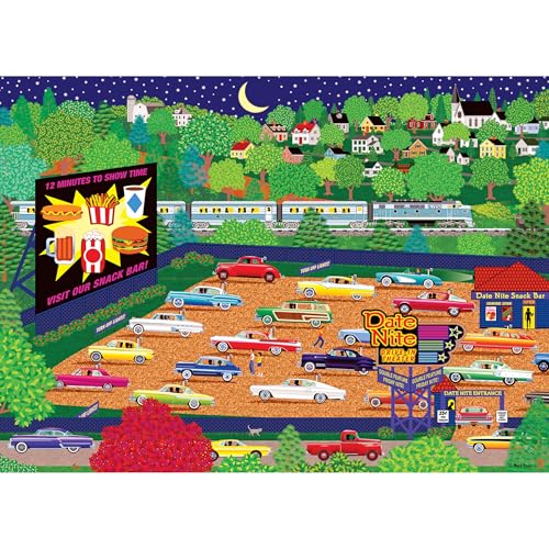 RoseArt Home Country – Date Night Drive in – 1000 Teile Puzzle von Rose Art