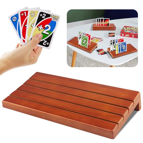 Roselee Kartenhalter Kinder Kartenhalter Spielkarten Freisprech Kartenständer Kinder Spielkartenhalter Holz Spielkartenhalter für Senioren von Roselee