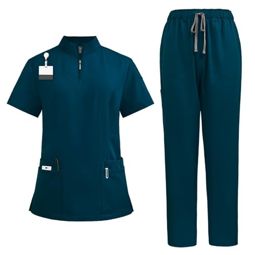 Kasack Blau Schürze Krankenschwester Schürze Krankenschwester Krankenschwester Kostüm Für Erwachsene Arbeitskleidung & Uniformen Die Ärzte Shirt Schlupfhosen Für Damen Kostümset Krankenschwester von Rosennie