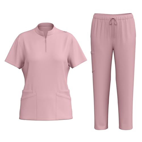 Kasack Und Hose Set Damen Kasacks Damen Pflege Set Berufsbekleidung Pflege Krankenschwester Kostüm Für Erwachsene Knopfleiste Uniform Arbeitskleidung Kasack Pflege Damen Kasack Und Hose Set Damen von Rosennie