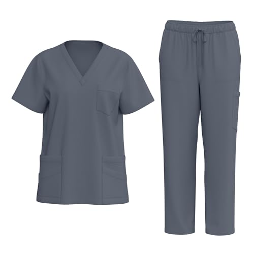 Krankenhaus Kleidung Kasack Pflege Anzug Damen Krankenschwester Kostüm Für Erwachsene Arbeitskleidung & Uniformen Arbeitskleidung Pflege Damen Damen Kasack Die Ärzte Shirt Longsleeve Damen Set von Rosennie