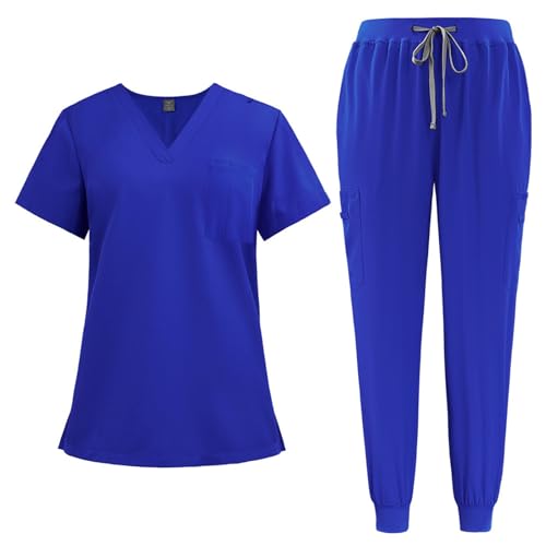 Longsleeve Damen Set Krankenschwester Kleidung Damen Damen Pflege Set Kostüm Set Krankenschwester Krankenschwester Pflege Kleidung Damen Krankenschwester Kleidung Damen Medizinkittel Hose Weiß Damen von Rosennie