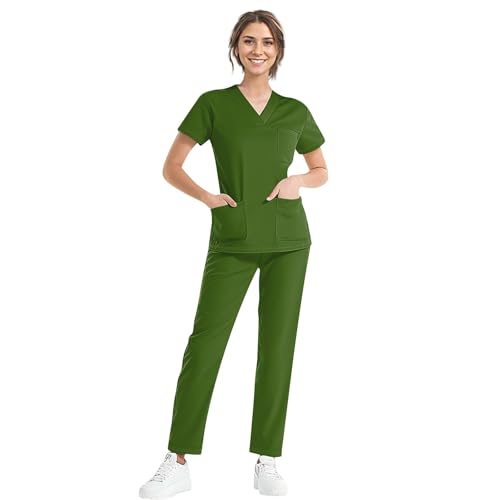 Rosennie Krankenschwester Kostüm Arbeitskittel Arbeitskleidung Damen Pflege Kasacks Damen Pflege Kasack Damen Pflege Arbeitskleidung & Uniformen Work Wear Women Op Kleidung Damen Set Arbeitskleidung von Rosennie