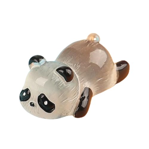 Rosixehird -Panda-Figuren, leuchtende -Pandas aus Kunstharz - Im Dunkeln leuchtende Tierfiguren - Panda-Figuren, exquisit, handbemalt, für Familie, Freunde, Kollegen von Rosixehird