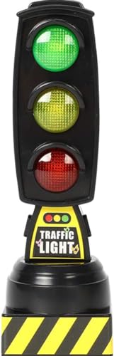 Rosojodg Black Mini Road Safety Signs Traffic Signal Traffic Lights Pretend Play Early Educational for Christmas Birthday Gifts Xmas Stocking Fillers von Rosojodg