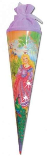 Schultüte Zuckertüte Prinzessin Rose Princess RUND 70 cm mit Filzverschluss von Roth Edition