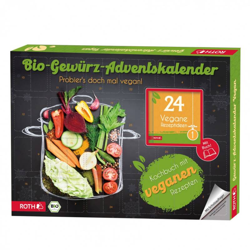 Bio-Gewürz Adventskalender "Vegane Rezepte" von Roth GmbH