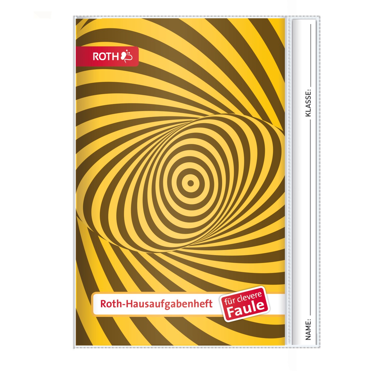 Hausaufgabenheft Unicolor für clevere Faule Psychedelic Yellow von Roth GmbH