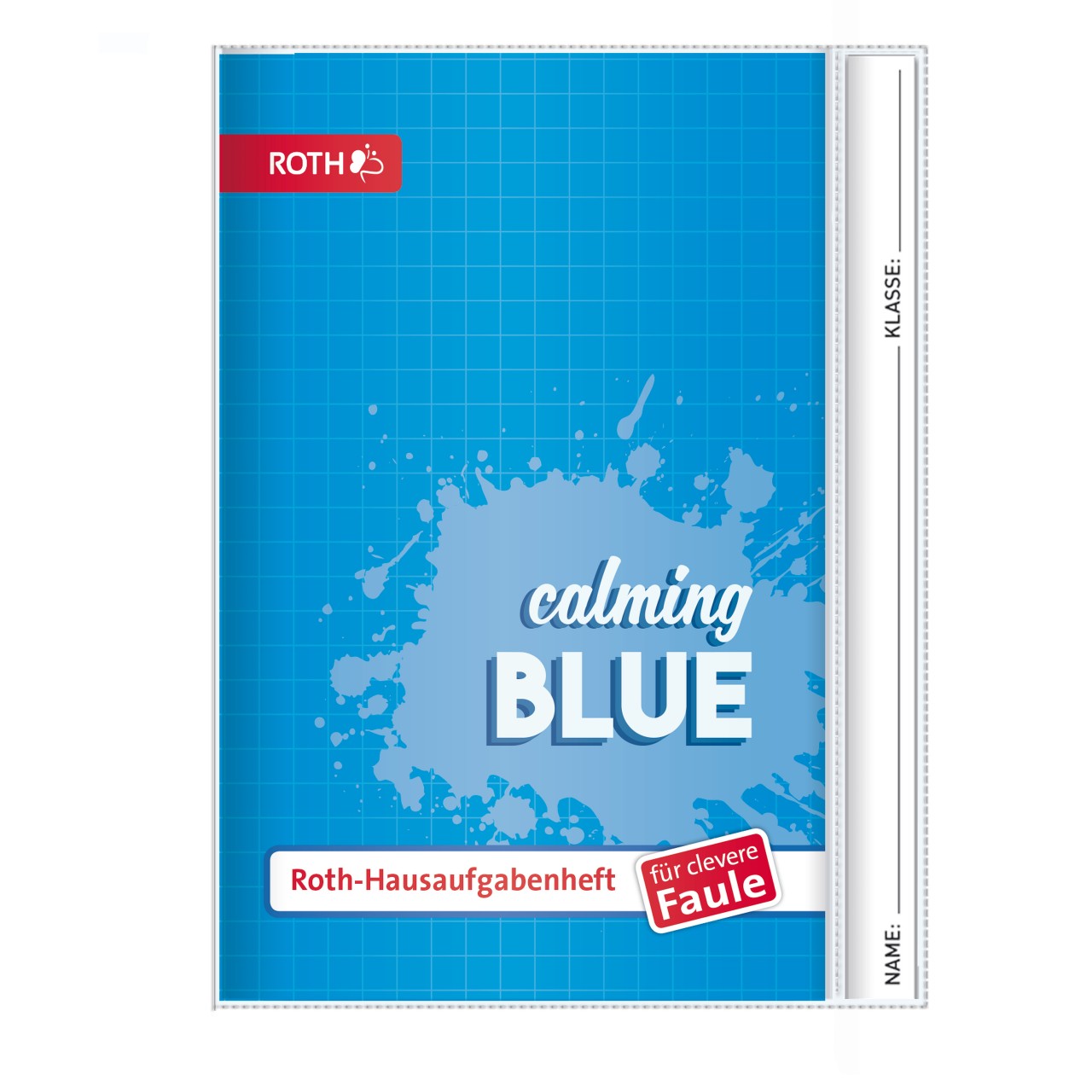 Hausaufgabenheft Unicolor für clevere Faule Splash Blue von Roth GmbH