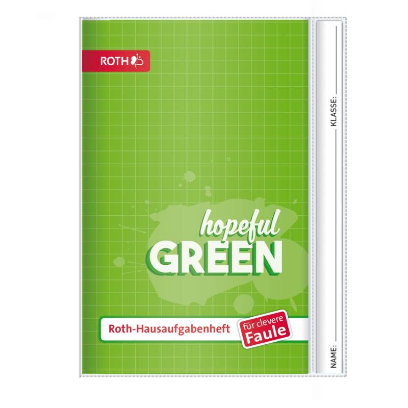 Hausaufgabenheft Unicolor für clevere Faule Splash Green von Roth GmbH