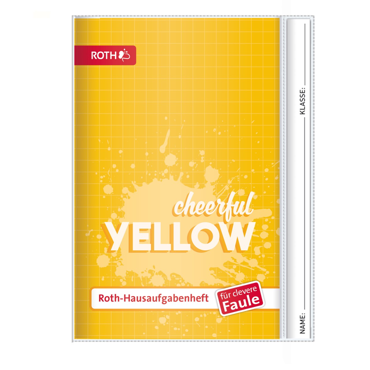 Hausaufgabenheft Unicolor für clevere Faule Splash Yellow von Roth GmbH