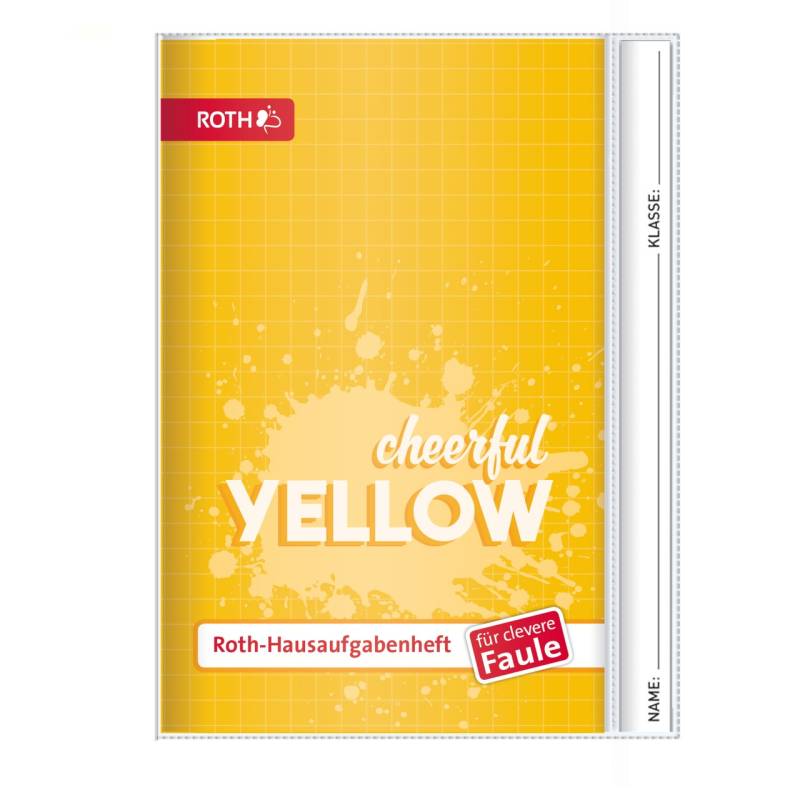 Hausaufgabenheft Unicolor für clevere Faule Splash Yellow von Roth GmbH